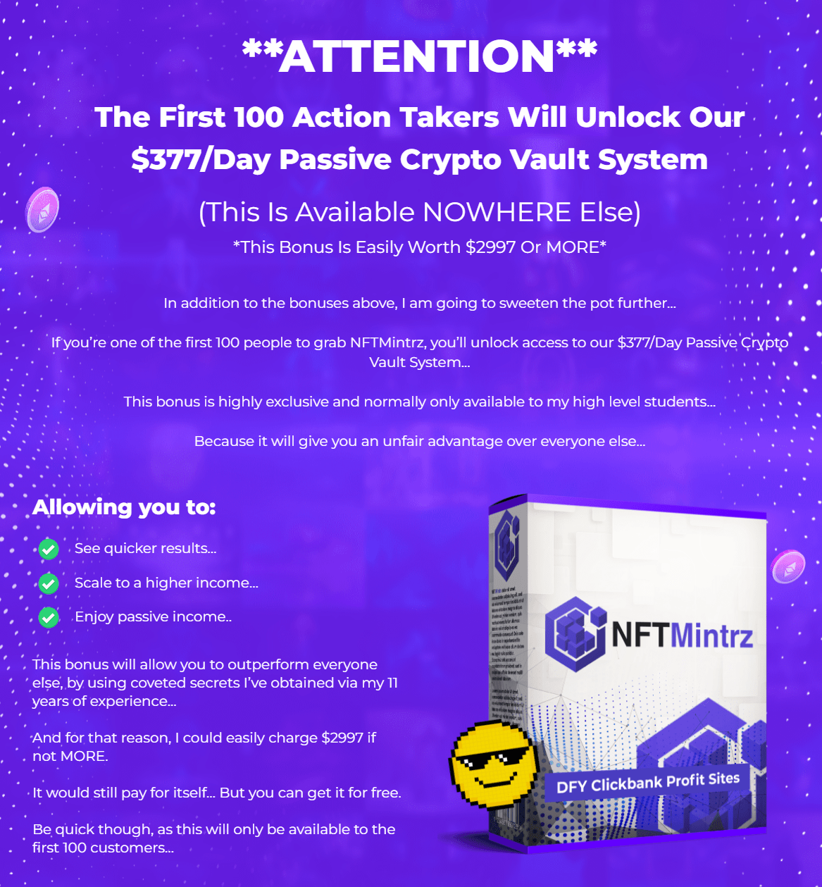 NFTMintrz bonus